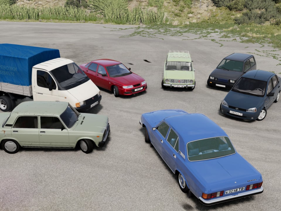soviet car pack (11 cars)