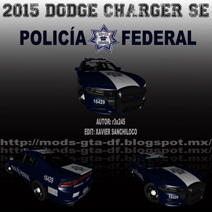 2015 Dodge Charger Se Policia Federal MÃ©xico 