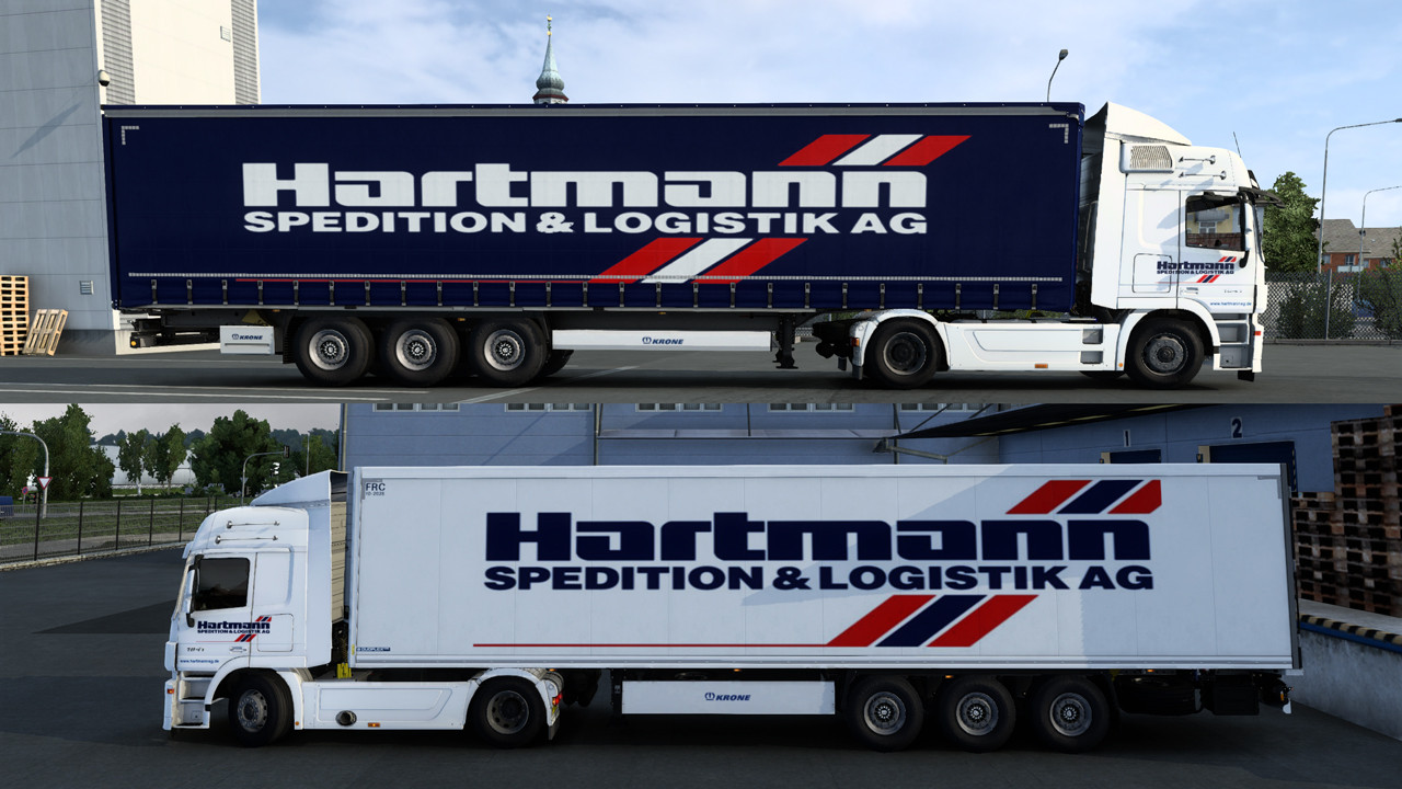 Combo skin Hartmann Spedition for Mercedes-Benz Actros MP3
