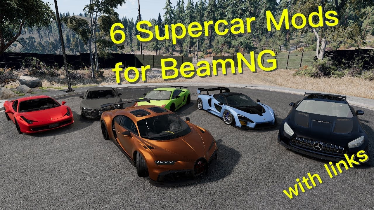 6 Supercar Mods for BeamNG