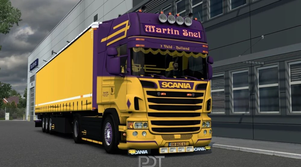 Scania R450 "Martin Snel" + Trailer v8.0