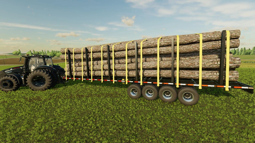 40&#039; Lizard Flatbed Autoloading Bale Trailer