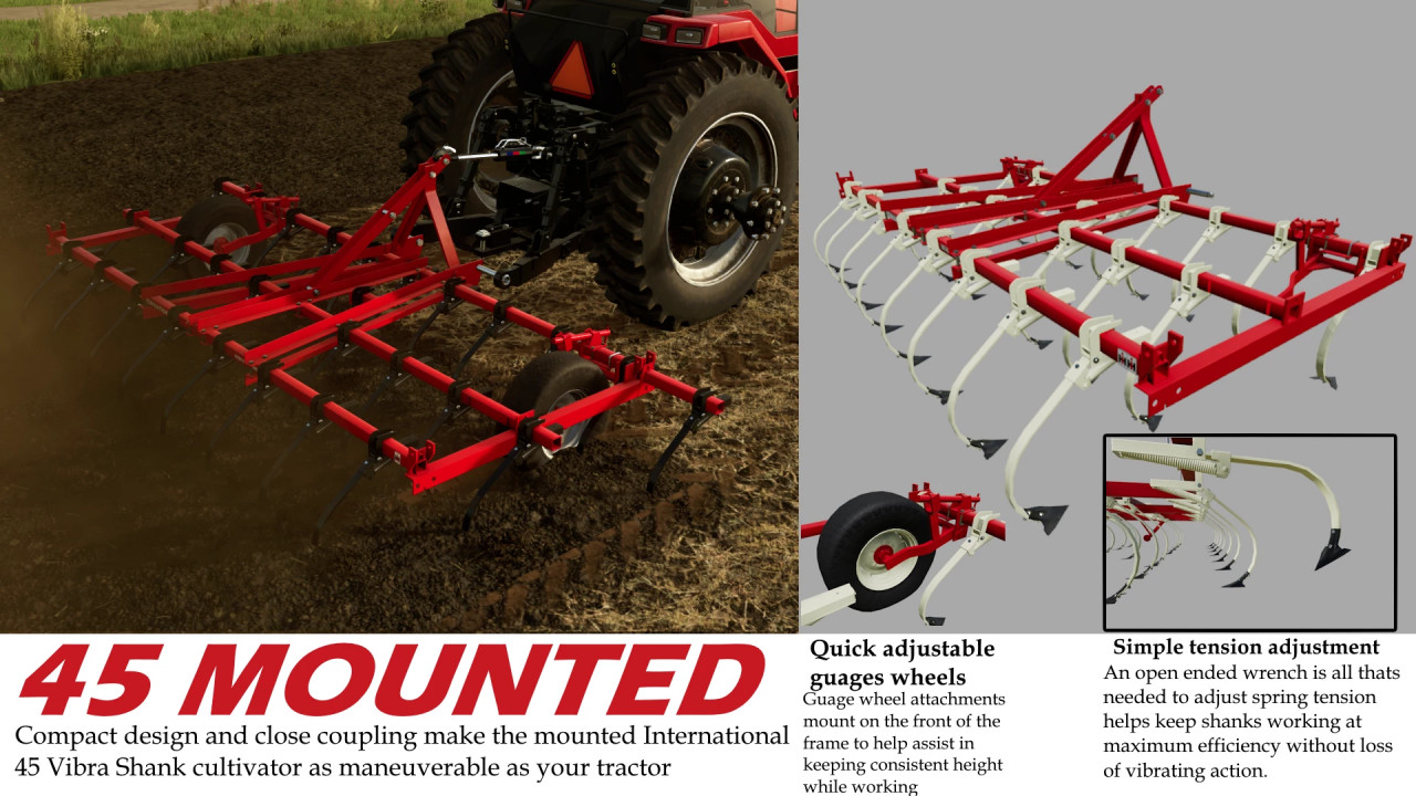 International 45 Vibra Shank Cultivator