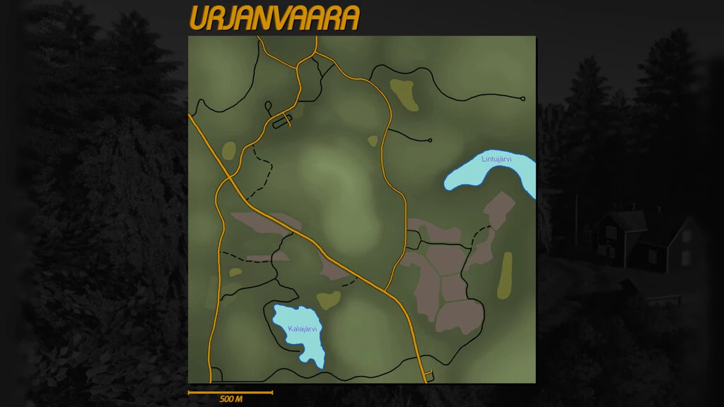 Urjanvaara Map