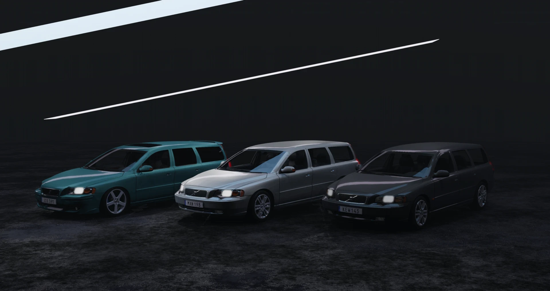 Velours kofferbakmat voor Volvo V70 stationwagon 2007-2016