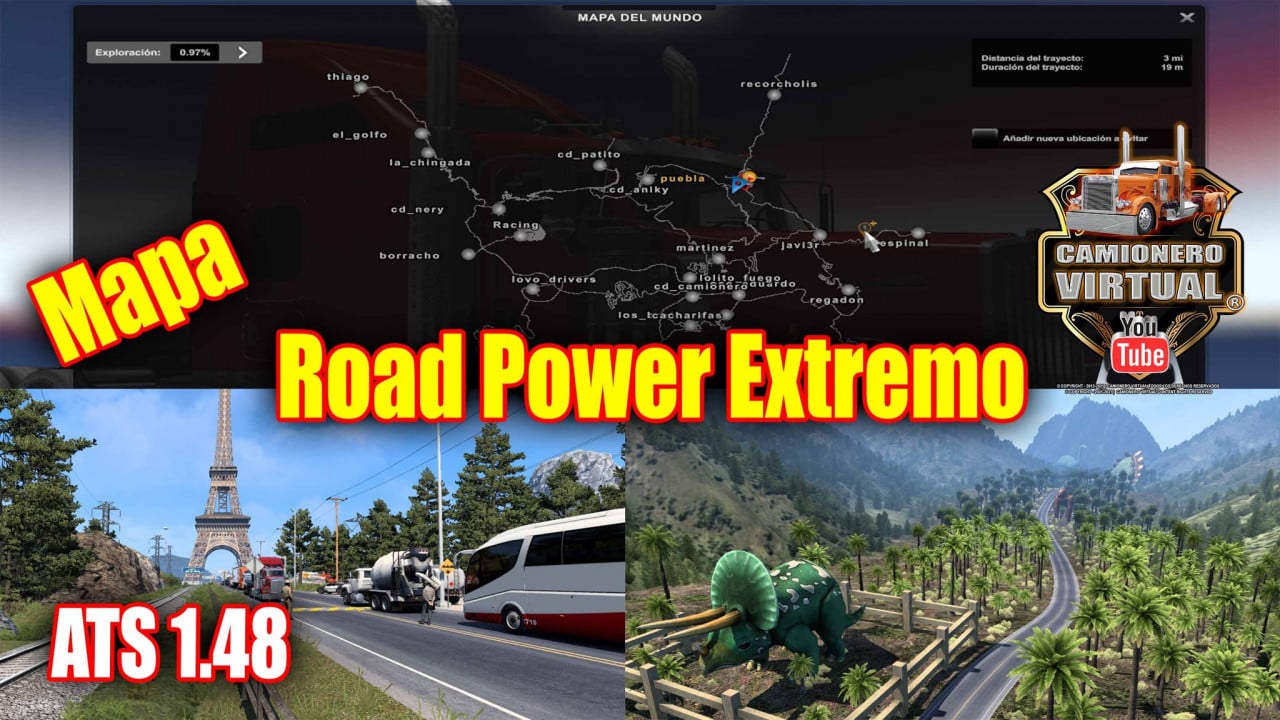 Mapa Road Power Extremo