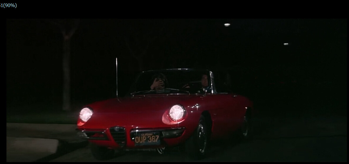 License plate from the movie [The Graduate] for YCA-REâ€˜s 1966 Alfa Romeo Spider