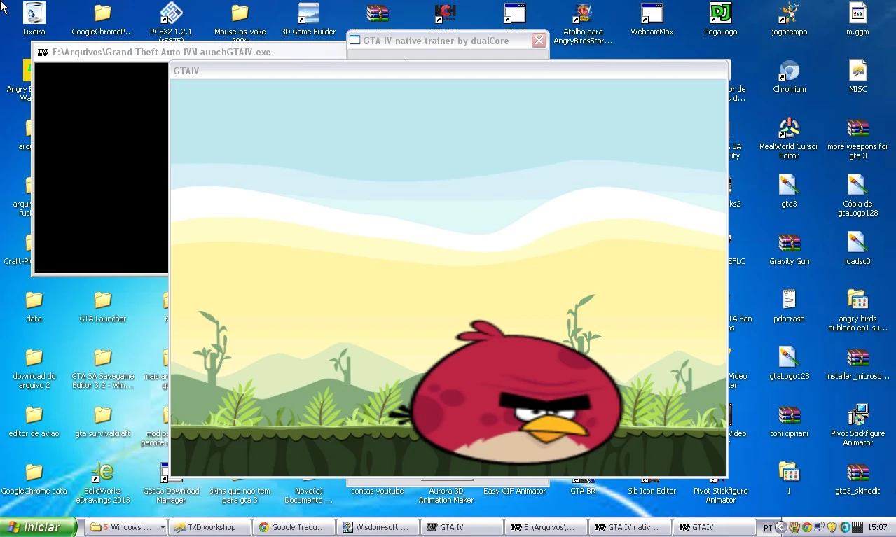 angry birds loading screen - GTA 4