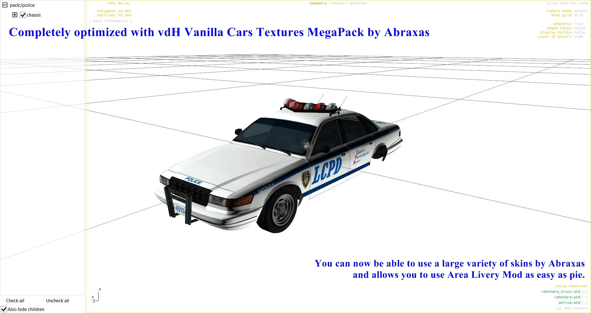 Vapid Police Cruiser GTA 4 Car Mod - BeamNG.drive