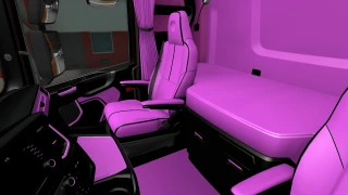 Pink Interior for Scania S & R 2016 1 thumbnail 2