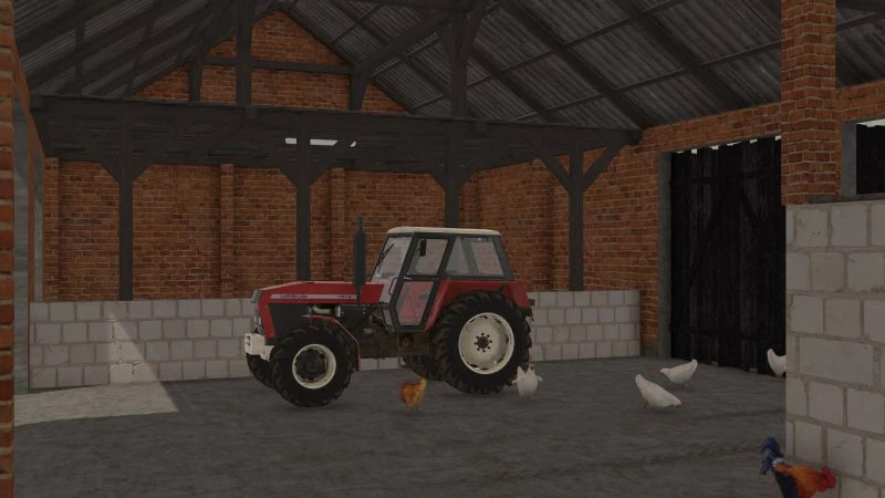 Barn With Chicken Coop 2