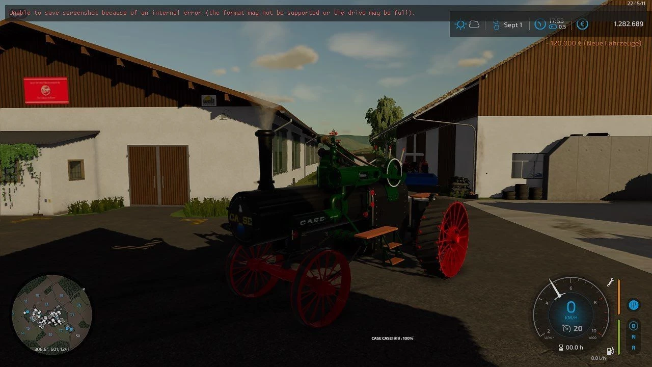 Case IH 1919 steam tractor BETA v 1.0 - FS 22