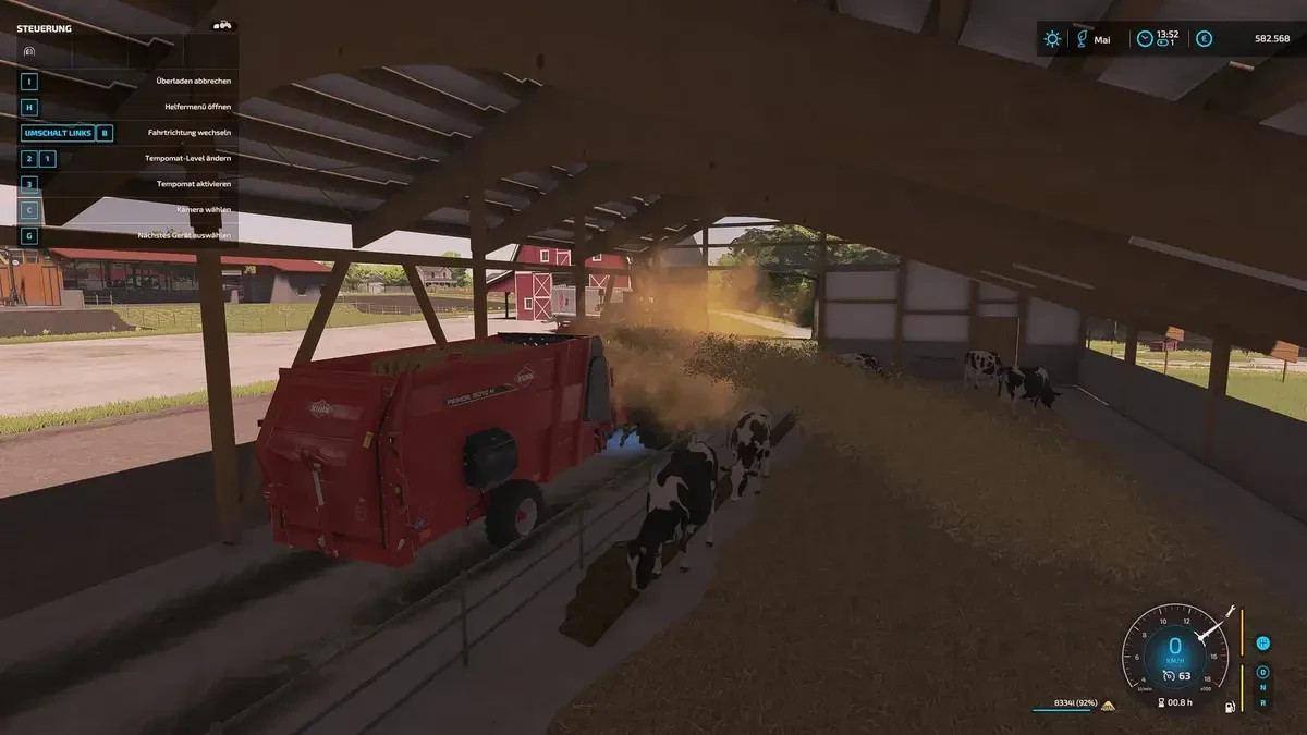 Cow Barn With Manuresystem
