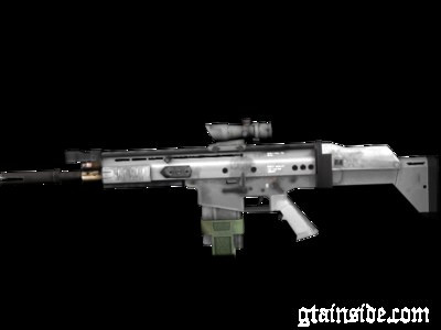 SCAR-H with ACOG Scope