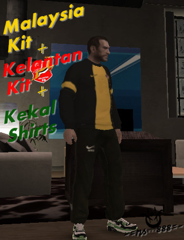 Malaysia Kit + Kelantan Kit + Kekal Shirt