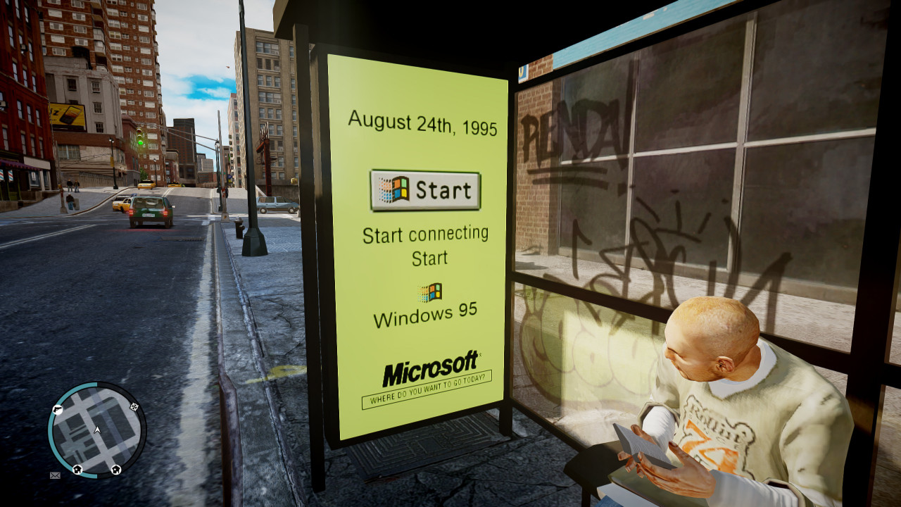 Windows 95 Bus Stop adverts