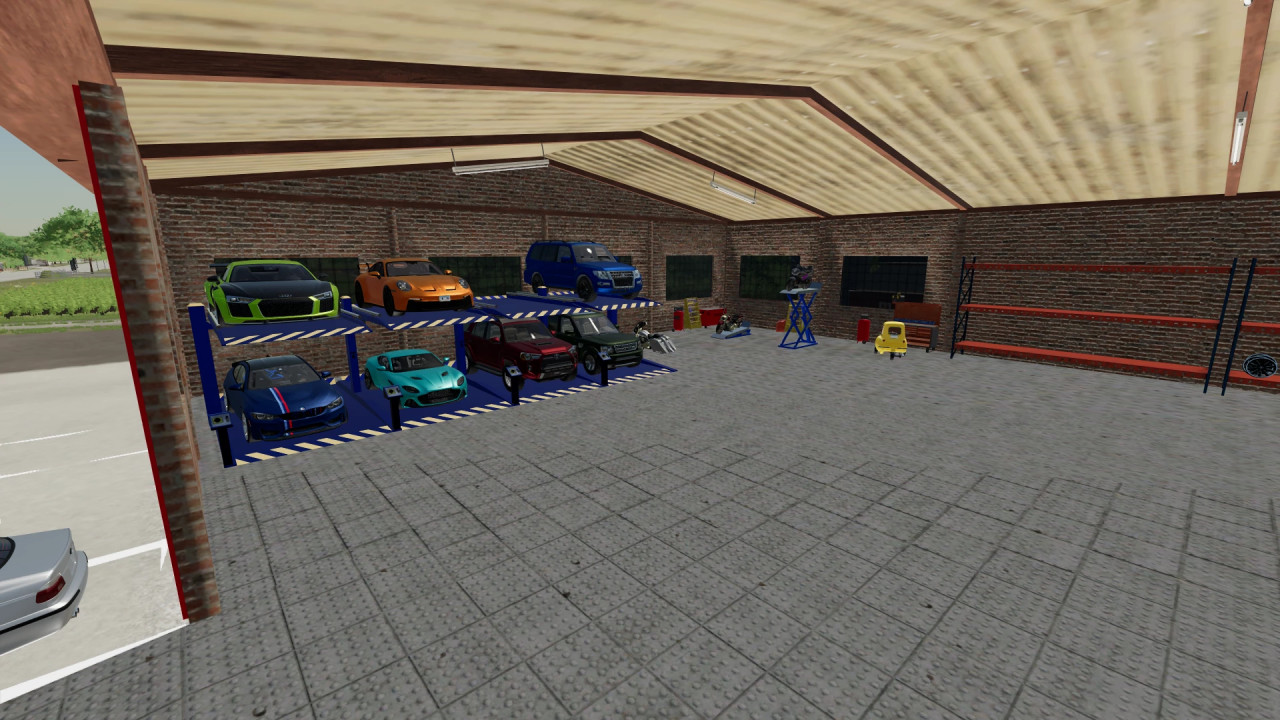 Garage for cars and motocycles
