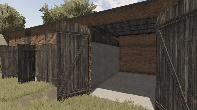 Old Barn With Chicken Coop