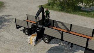 Platform Trailer With Crane v 1.0.2 thumbnail 6