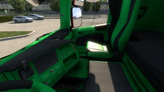 Black & Green Interior for Scania R 2009 1 thumbnail 3