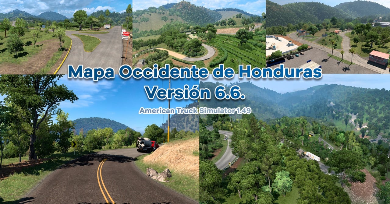Map Honduras v6.6 by Rigo FP - ATS 1.49