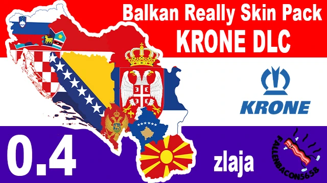Balkan Really Skin Pack KRONE dlc 0.4 edit by zlaja 0.4