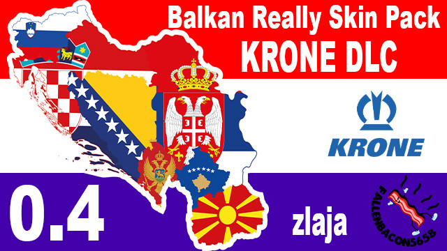 Balkan Really Skin Pack KRONE dlc 0.4 edit by zlaja
