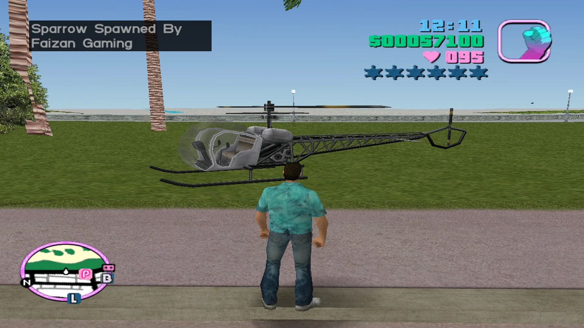 Sparrow Helicopter Spawner Mod 1.0 - GTA: Vice City