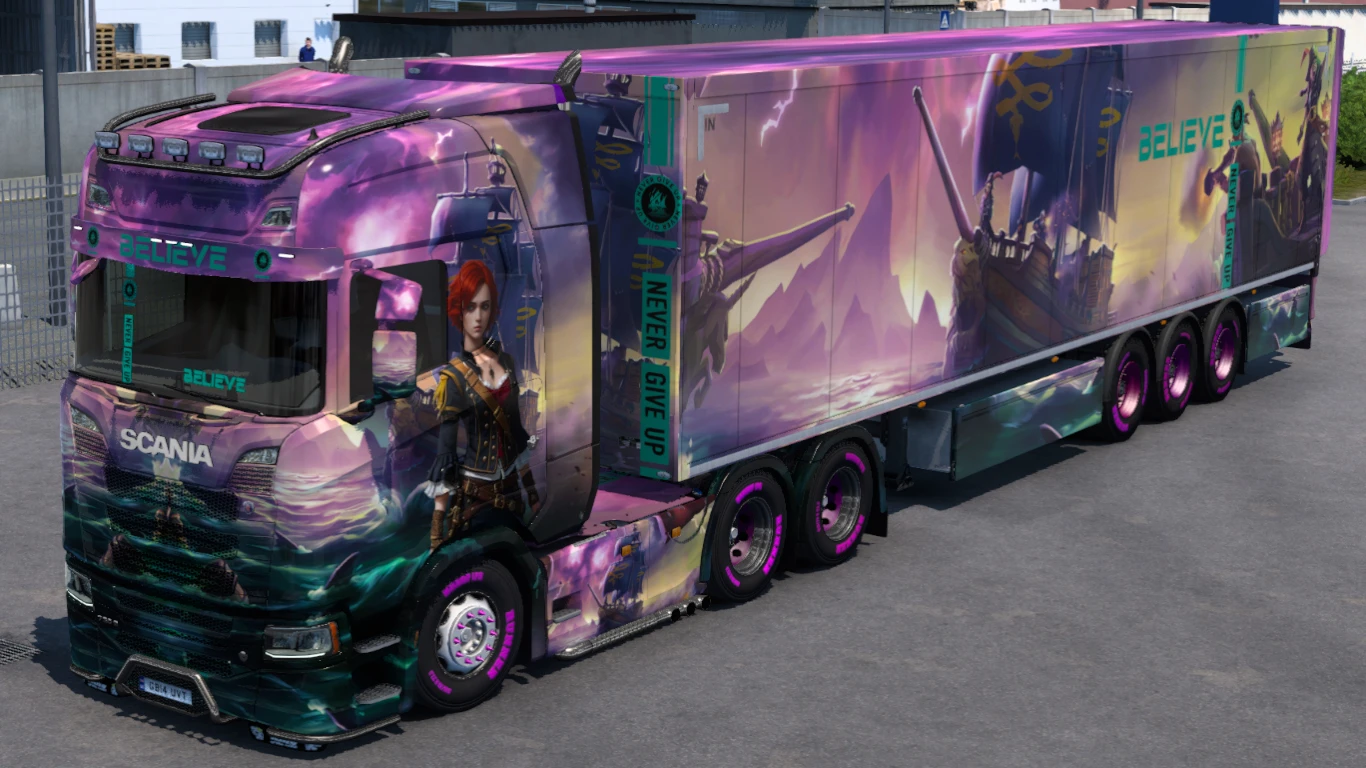 Pirate Anime Girl Skin 1.0 - ETS 2