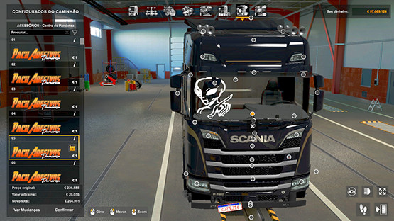 PACK 50 WINDSCREEN DECAL OF SCANIA NTG R