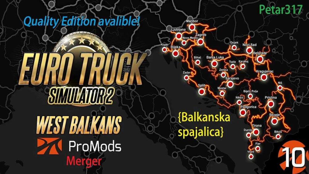 Promods & West Balkans DLC Merge Quality Edition Fix
