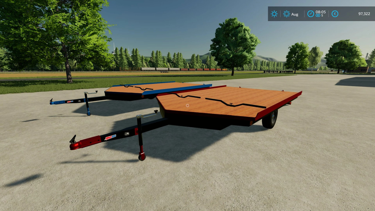 Open deck sled Trailer CHS